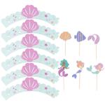 Zeemeermin Decoratie Set 6st