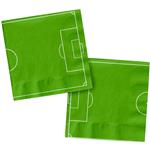 Voetbal Servetten Lichtgroen 33cm 20st