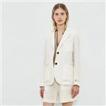 Massimo Alba linnen single-breasted blazer Stromboli Maat: XXL