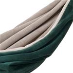Luxe Hangmat - Velvet -Emerald/Beige Emerald