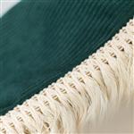 Luxe Hangmat - Emerald met franjes - corduroy Emerald