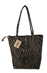 Zebra Taupe Vera Pelle wild leren shopper