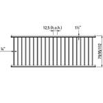 Spijlhek voor grootvee en jongvee 112 cm hoog, lengte 300 cm