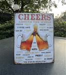 Tekstbord: Cheers around the world TB524