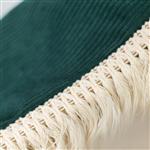 Luxe Hangmat - Emerald met franjes - corduroy Emerald