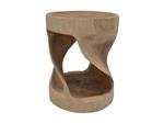 Bijzettafel / Kruk Twist | 30x30x44 | Naturel Munggur