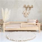 Houten bed Basic Alto met uitvalbescherming- naturel 190x90cm Naturel 190x90 cm