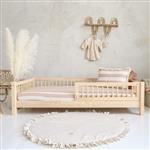 Houten bed Basic Alto met uitvalbescherming- naturel 190x90cm Naturel 190x90 cm