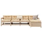 vidaXL 5-delige Loungeset massief grenenhout