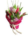 Hobbyvilt Fuchsia +/- 45 x 45 cm - Dikte 1,5 mm - Voor Bloemstukken en Potdecoratie leuk voor om een