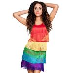 Charleston Jurk Dames Regenboog