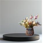 Kunstbloemen - Zijde Bloemen Boeket - Schattig bloeiend kruiden boeketje compleet in potje - 25cm - 