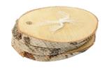 Boomstamschijf Berkenschijf Ovaal - 3 stuks - Natural Slice Birch Natural Slice Birch Ovl 3Pcs L20/2