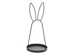 Dienblad Metalen Frame - Bunny Ear - 50 cm Hoog - Ø25 cm Leuk dienblad voor bloem en groendecoratie