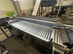 Tarend rollenleesband 300 x 100 cm roestvrij staal met verzinkte rollen