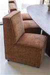 Eetkamerfauteuil James 73x52 cm met wieltjes | Verkrijgbaar in diverse kleuren!