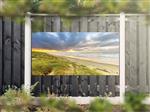 NR 1209: Tuinposter strand met wolkenlucht 90x180cm