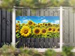 NR 1216: Tuinposter zonnebloemenveld 90x180cm