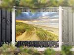 NR 1309: Tuinposter strand met wolkenlucht 120x180cm