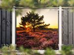 NR 1406: Tuinposter heideveld zonsopgang 180x180cm