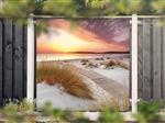NR 1413: Tuinposter Strandovergang zonsondergang 180x180cm