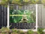 NR 1219: Tuinposter Boeddha groen 90x180cm