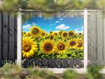 NR 1316: Tuinposter zonnebloemenveld 120x180cm