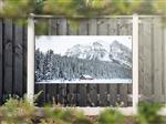 NR 1230: Tuinposter berglandschap winter 90x180cm