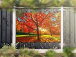 NR 1327: Tuinposter boom herfstkleuren 120x180cm