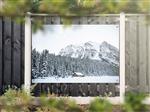 NR 1330: Tuinposter berglandschap winter 120x180cm