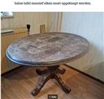 Massief eiken salontafel