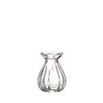 Glas Vaas / Tafelvaasje – Hyacintvaasje Fleur – Ø7 x H9 cm – Transparant Hyacinth vase kleiner model
