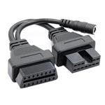 Mitsubishi/Hyundai 12 Pins OBD1 - 16 Pins OBD2 Verloopkabel Personenauto