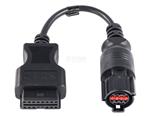 Jaltest Hyster 8 Pins OBD - 16 Pins OBD2 Verloopkabel Werkvoertuig