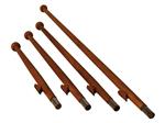 Vlaggenstok Deluxe Teak (Div Maten)