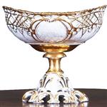 Groot tafel stuk of Piece de Milieu wit porselein met goud begin 19e eeuw (No.270160)