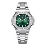 Luxe Vierkant Kwarts Horloge - 3 ATM Waterdicht Lichtgevend Herenhorloge Roestvrij Staal - Zilver Gr