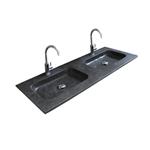 Badmeubelset Aquasplash Salt 120x46cm Greeploos 2 Lades Met Wastafel Hardsteen Ice White