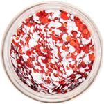 PXP Pressed Chunky Glitter Cream rood-wit 10 ml