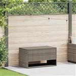 vidaXL Opbergbox voor buiten 100x55x55,5 cm poly rattan grijs