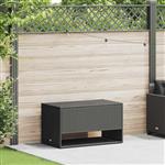 vidaXL Opbergbox voor buiten 100x55x55,5 cm poly rattan zwart