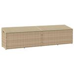 vidaXL Tuinbox 220x50x58 cm poly rattan beige
