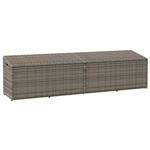 vidaXL Tuinbox 220x50x58 cm poly rattan grijs