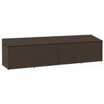 vidaXL Tuinbox 220x50x58 cm poly rattan bruin