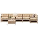 vidaXL 7-delige Loungeset massief grenenhout