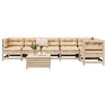 vidaXL 7-delige Loungeset massief grenenhout