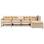 vidaXL 5-delige Loungeset massief grenenhout