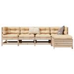 vidaXL 5-delige Loungeset massief grenenhout