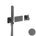 Inbouwkraan Hotbath Gal Thermostaatkraan met 2 Pushbuttons Geborsteld Gunmetal PVD