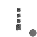 Thermostaat Hotbath Gal High Flow met 3 Stopkranen Geborsteld Gunmetal PVD